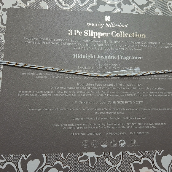 Wendy Bellissimo 3 PC Slipper Collection - Picture 3 of 10